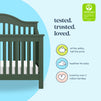 M5981FRGR,DaVinci,Jayden 4-in-1 Convertible Crib in Forest Green