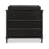 M7323E,DaVinci,Jenny Lind Spindle 3-Drawer Dresser in Ebony Black