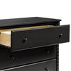 M7323E,DaVinci,Jenny Lind Spindle 3-Drawer Dresser in Ebony Black