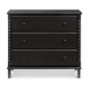M7323E,DaVinci,Jenny Lind Spindle 3-Drawer Dresser in Ebony Black
