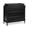 M7323E,DaVinci,Jenny Lind Spindle 3-Drawer Dresser in Ebony Black