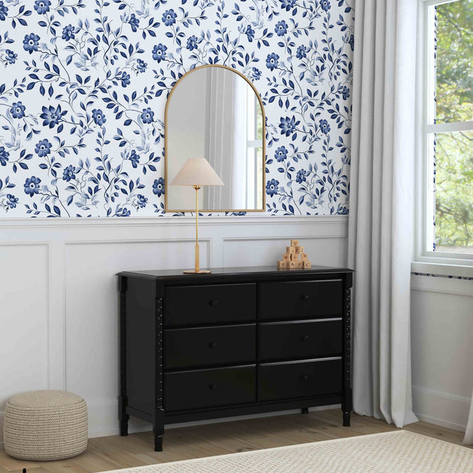 daVinci Jenny Lind Spindle 6-Drawer Dresser, Walnut