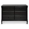 M7326E,DaVinci,Jenny Lind Spindle 6-Drawer Dresser in Ebony