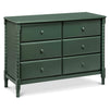 M7326FRGR,DaVinci,Jenny Lind Spindle 6-Drawer Dresser in Forest Green
