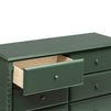 M7326FRGR,DaVinci,Jenny Lind Spindle 6-Drawer Dresser in Forest Green