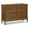 M7326L,DaVinci,Jenny Lind Spindle 6-Drawer Dresser in Walnut