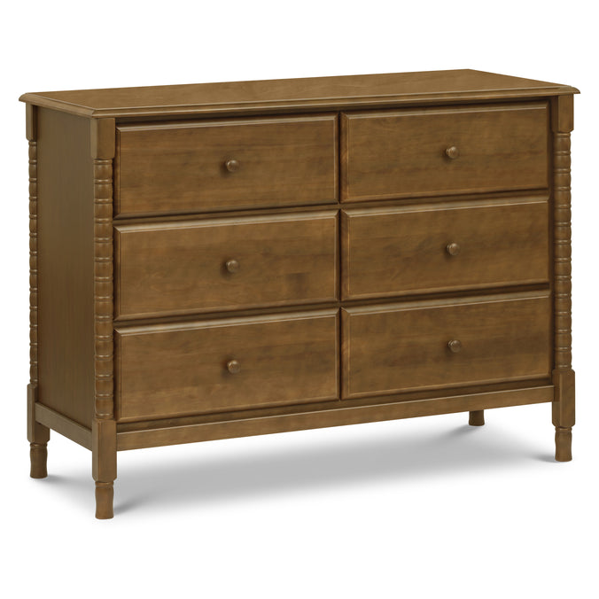 M7326L,DaVinci,Jenny Lind Spindle 6-Drawer Dresser in Walnut