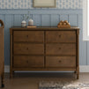 M7326L,DaVinci,Jenny Lind Spindle 6-Drawer Dresser in Walnut