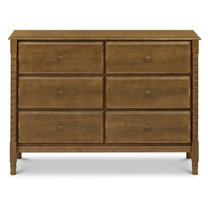 M7326L,DaVinci,Jenny Lind Spindle 6-Drawer Dresser in Walnut