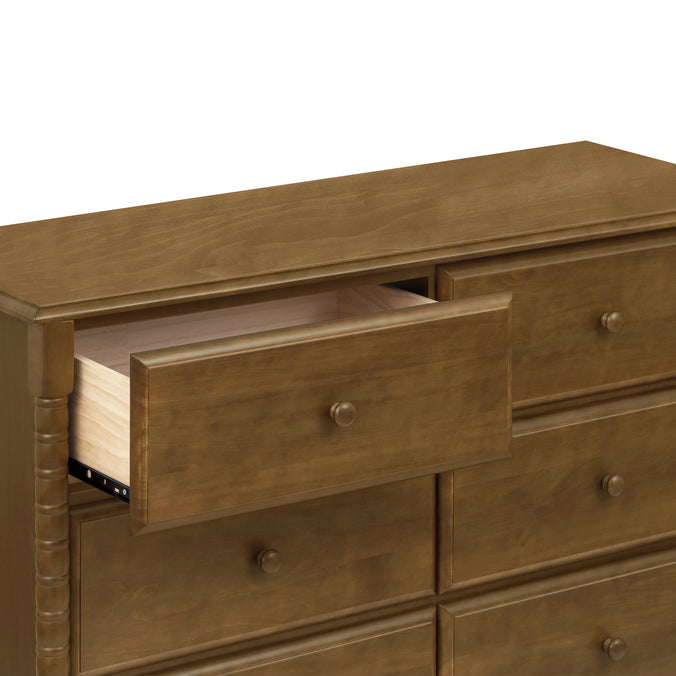 M7326L,DaVinci,Jenny Lind Spindle 6-Drawer Dresser in Walnut