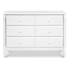 M7326W,DaVinci,Jenny Lind Spindle 6-Drawer Dresser in White