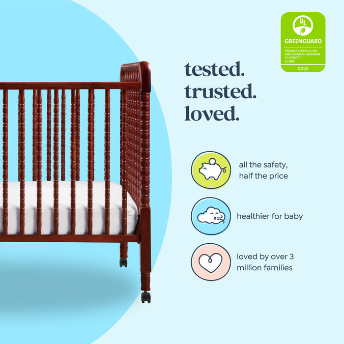 M7391C,DaVinci,Jenny Lind Stationary Crib In Rich Cherry Finish