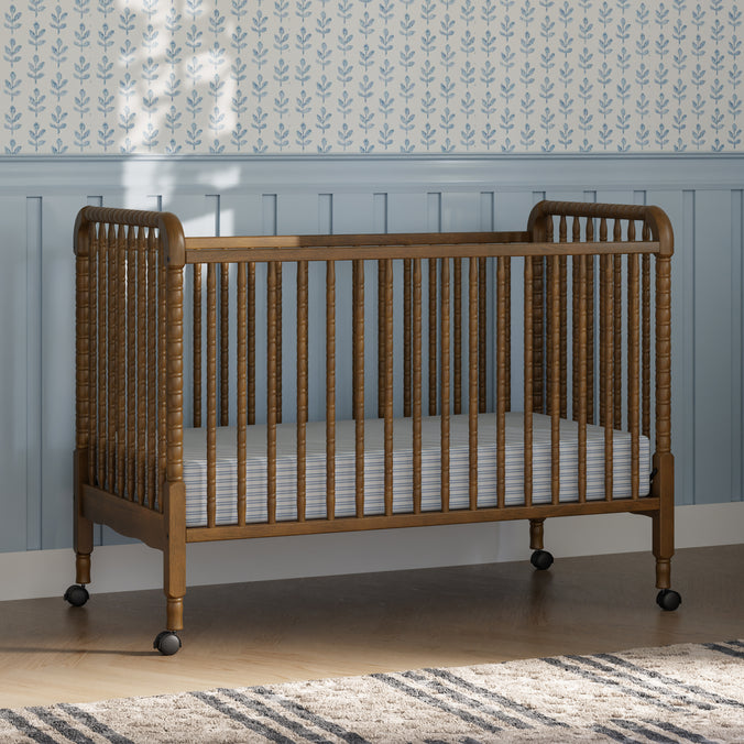 M7391L,DaVinci,Jenny Lind Stationary Crib in Walnut