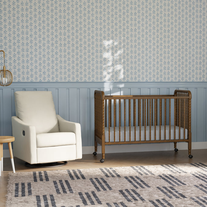 M7391L,DaVinci,Jenny Lind Stationary Crib in Walnut