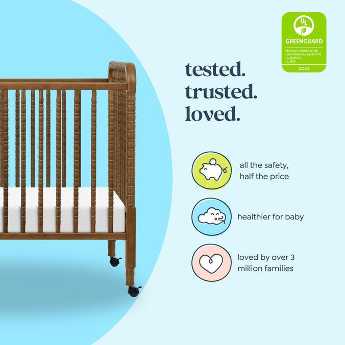 M7391L,DaVinci,Jenny Lind Stationary Crib in Walnut