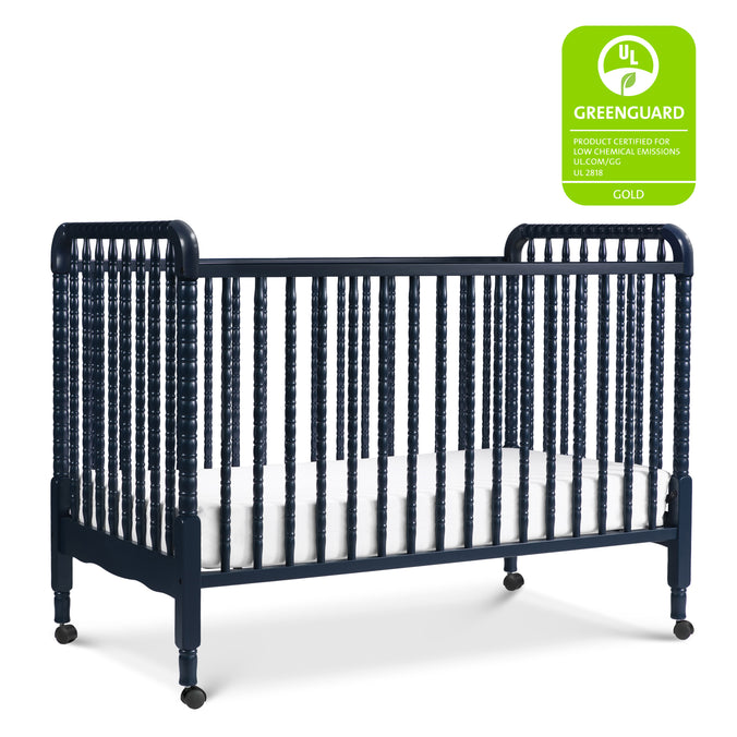 M7391V,DaVinci,Jenny Lind Stationary Crib in Navy Blue Finish