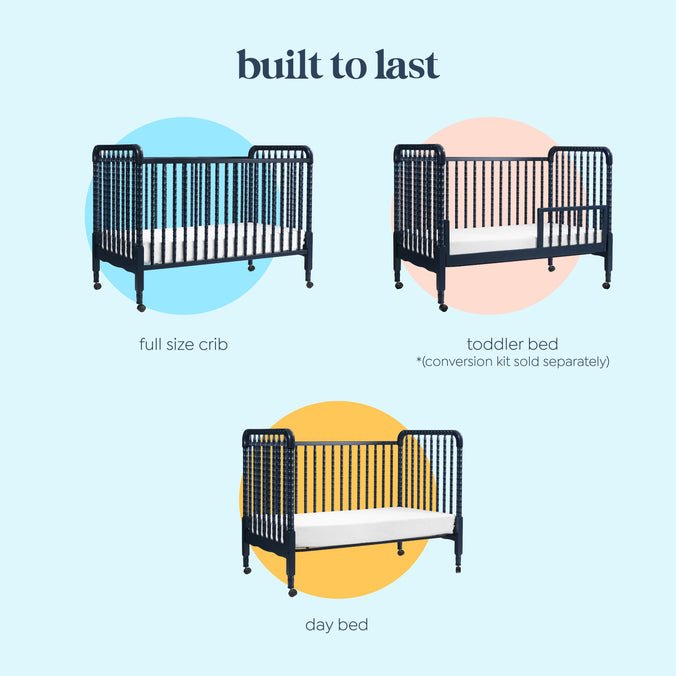 M7391V,DaVinci,Jenny Lind Stationary Crib in Navy Blue Finish