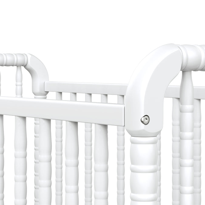 M7391W,DaVinci,Jenny Lind Stationary Crib In White Finish