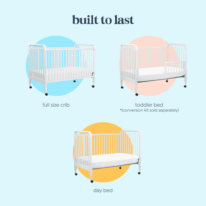 M7391W,DaVinci,Jenny Lind Stationary Crib In White Finish
