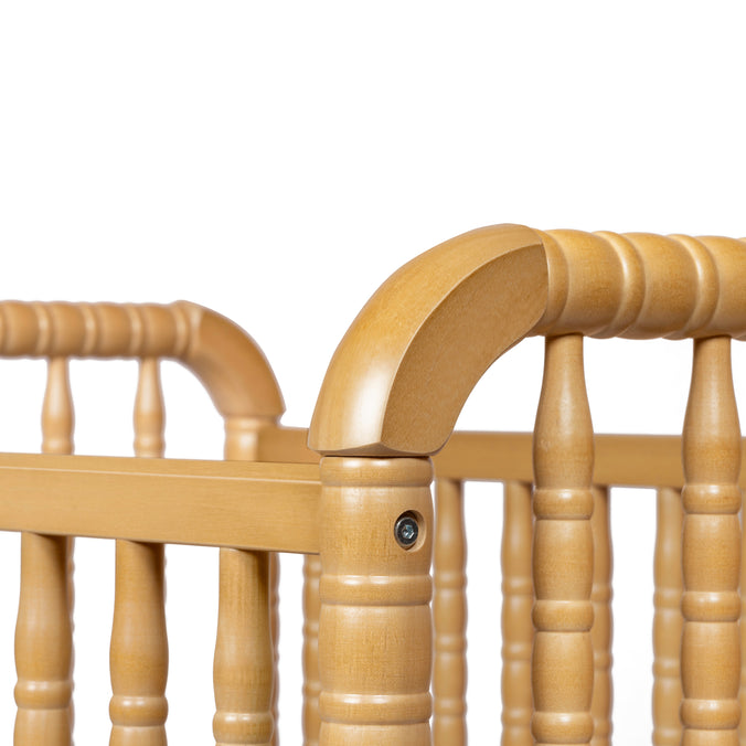 M7398HY,DaVinci,Jenny Lind 3-in-1 Convertible Mini Crib in Honey