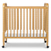 M7398HY,DaVinci,Jenny Lind 3-in-1 Convertible Mini Crib in Honey