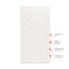 T31035IVS,Babyletto,Doodle Stars Organic Brushed Cotton Crib Sheet in Ivory with Navy Stars