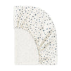 T31035IVS,Babyletto,Doodle Stars Organic Brushed Cotton Crib Sheet in Ivory with Navy Stars