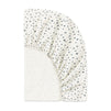 T31036IVS,Babyletto,Doodle Stars Organic Brushed Cotton Mini CribSheet in Ivory with Navy Stars