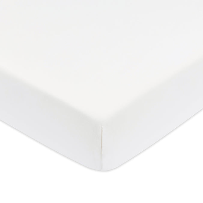 T32635BTW,Babyletto,Organic Brushed Cotton Crib Sheet in Bright White