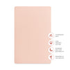 T32636DR,Babyletto,Organic Brushed Cotton Mini Crib Sheet in Dusty Rose