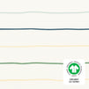 T33636ICS,Babyletto,Wonky Stripe Organic Brushed Cotton Mini CribSheet in Ivory with Cool Multi-Color Stripes