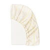 T33636IWS,Babyletto,Wonky Stripe Organic Brushed Cotton Mini CribSheet in Ivory with Warm Multi-Color Stripes