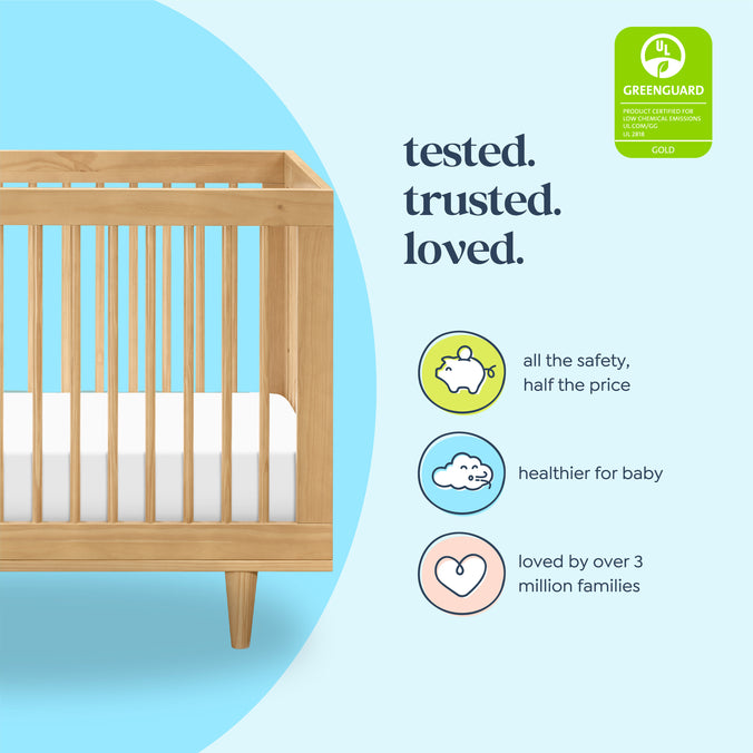 W4901HY,DaVinci,Marley 3-In-1 Convertible Crib in Honey