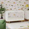 W4901WN,DaVinci,Marley 3-In-1 Convertible Crib in White Finish and Natural Legs