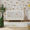 W4901WN,DaVinci,Marley 3-In-1 Convertible Crib in White Finish and Natural Legs