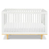 W4901WN,DaVinci,Marley 3-In-1 Convertible Crib in White Finish and Natural Legs