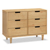 W4926HY,DaVinci,Marley 6-Drawer Double Dresser in Honey