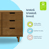 W4926L,DaVinci,Marley 6-Drawer Double Dresser in Walnut