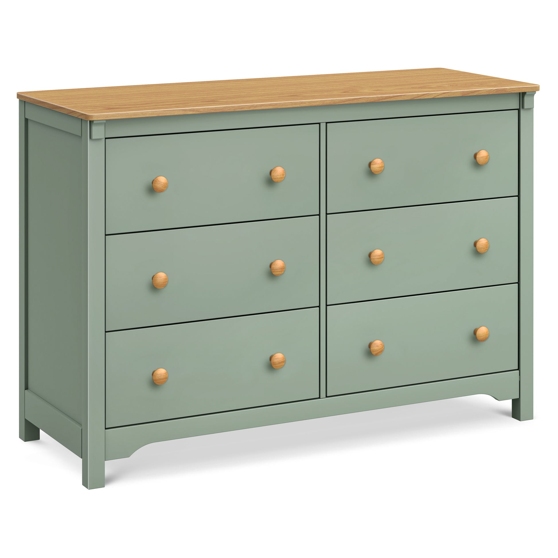 daVinci Shea 6-Drawer Dresser Cove Blue/Honey daVinci Shea 6-Drawer Dresser Cove Blue/Honey