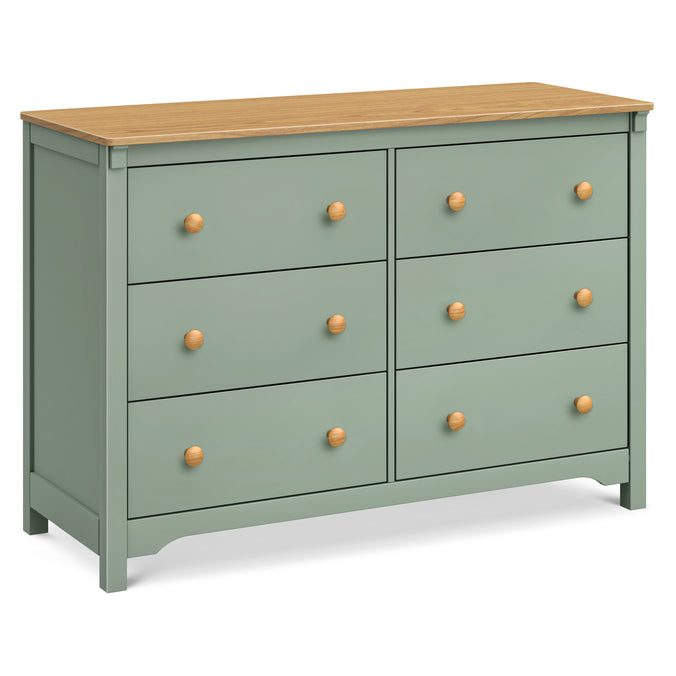 daVinci Shea 6-Drawer Dresser Cove Blue/Honey daVinci Shea 6-Drawer Dresser Cove Blue/Honey