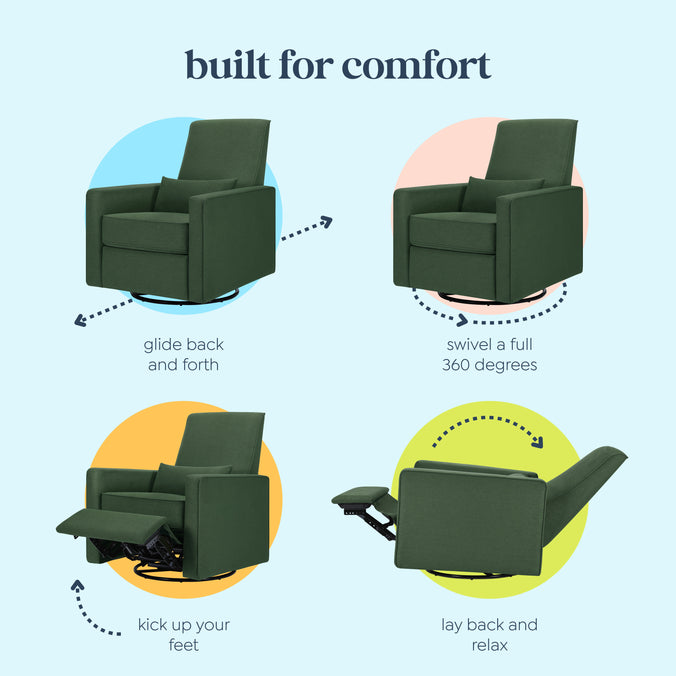 M10887PNG,DaVinci,Piper Recliner in Pine Green
