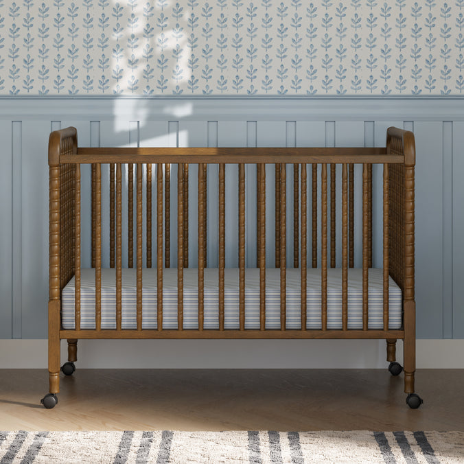 M7391L,DaVinci,Jenny Lind Stationary Crib in Walnut