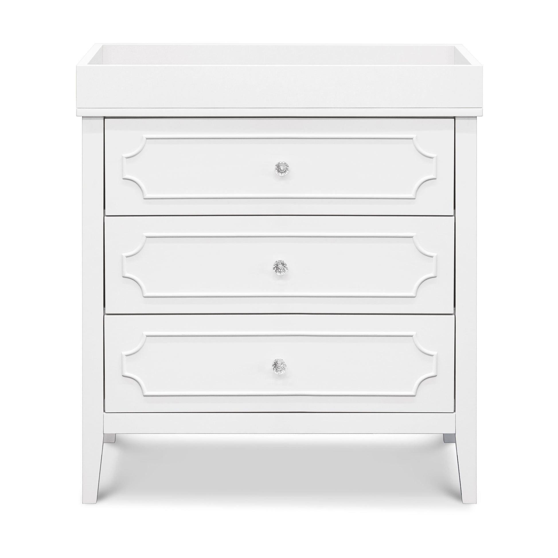 M11423W,DaVinci,Chloe Regency 3-Drawer Dresser in White