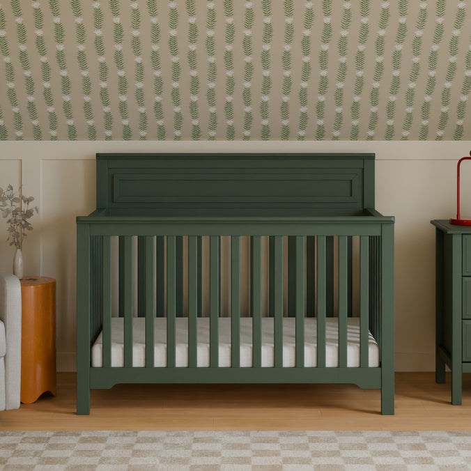 M4301FRGR,DaVinci,Autumn 4-in-1 Convertible Crib in Forest Green