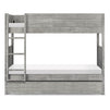 M19173CTG,The MDB Family,Universal Twin Storage Trundle Bed in Cottage Grey