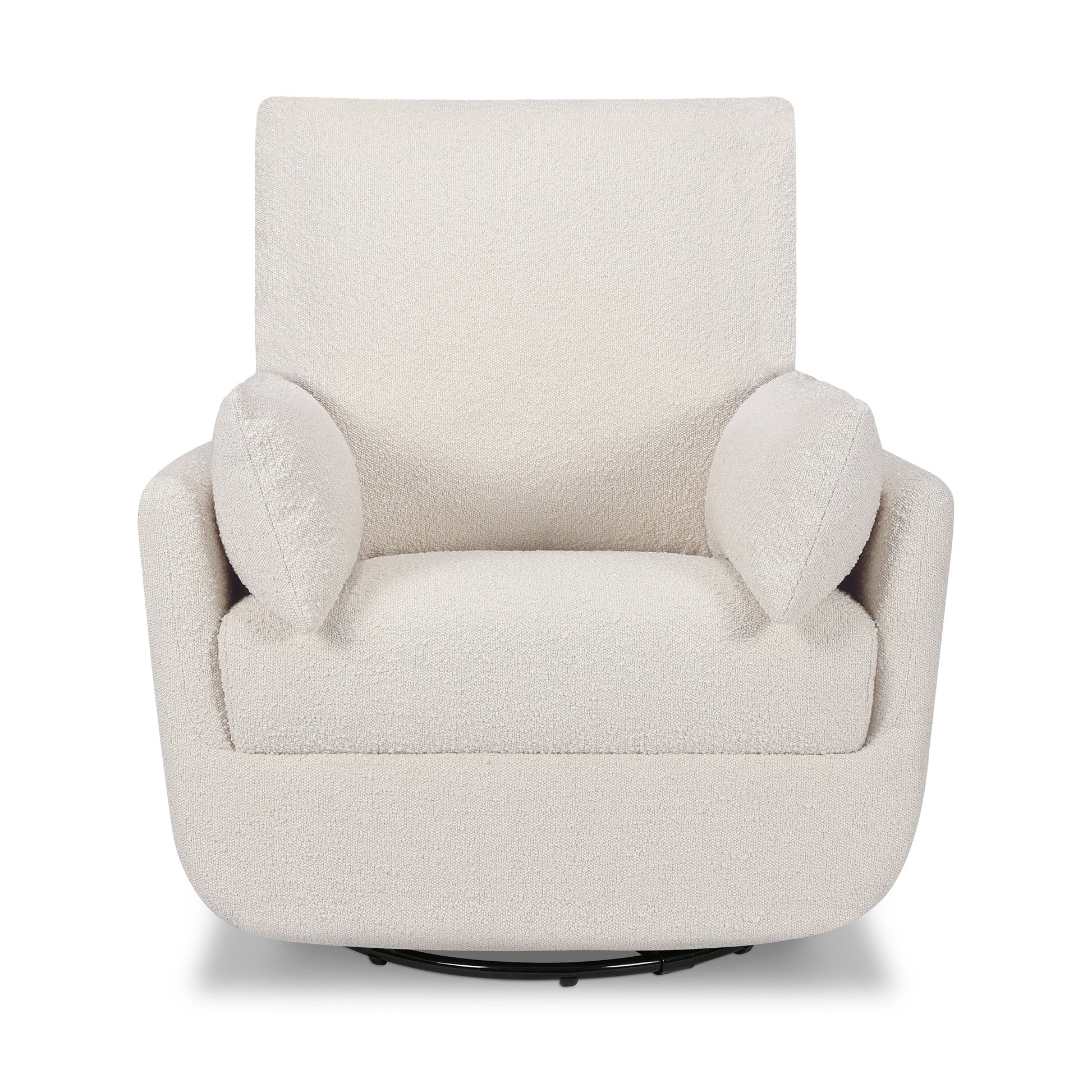 M24587WB,DaVinci,Juno Swivel Glider in Ivory Boucle