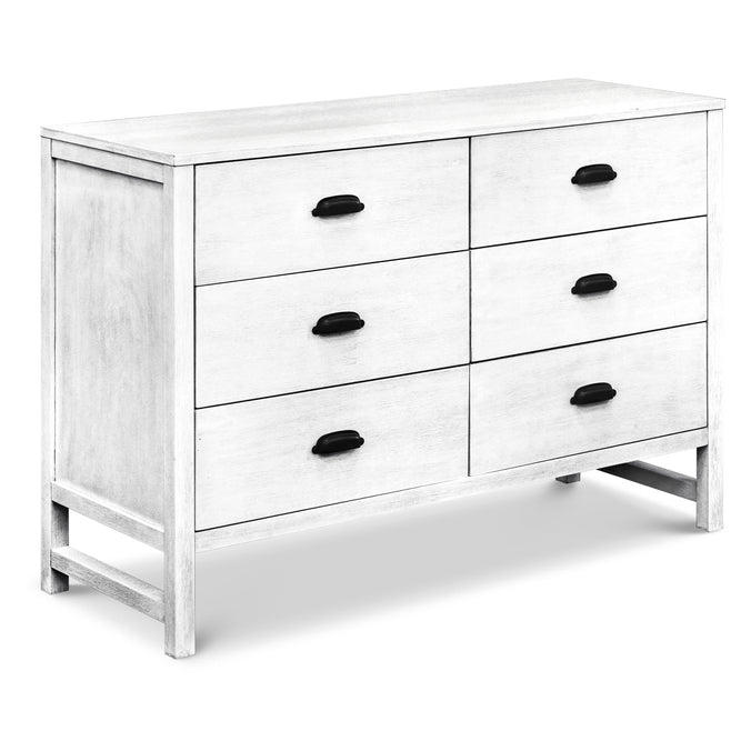 M13516CGW,DaVinci,Fairway 6-Drawer Double Dresser in Cottage White