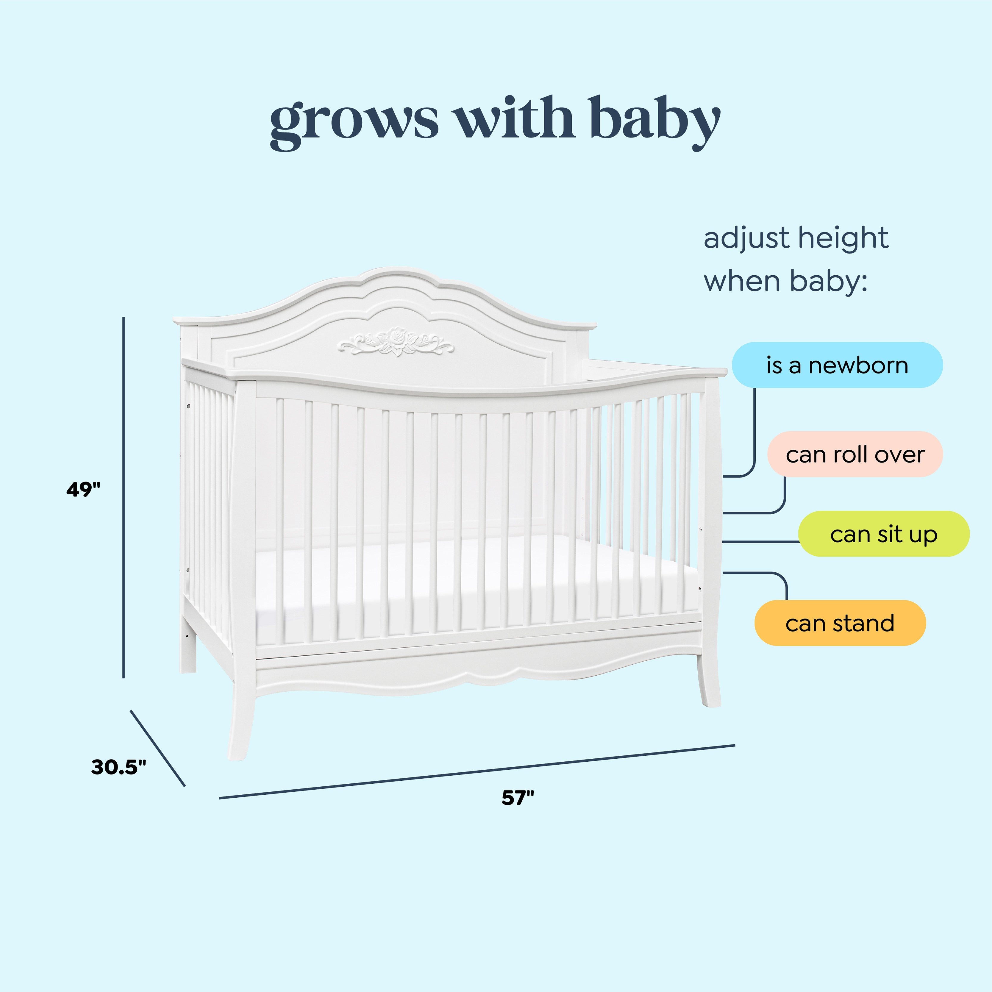 DaVinci Fiona 4 in 1 Convertible Crib DaVinci Baby