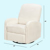 M34087CCB,DaVinci,Calder Swivel Recliner in Cozy Cream Boucle