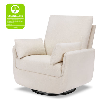 M24587WB,DaVinci,Juno Swivel Glider in Ivory Boucle